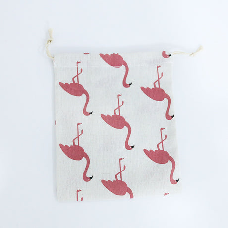 Cotton Linen Drawstring Storage Bag for Students