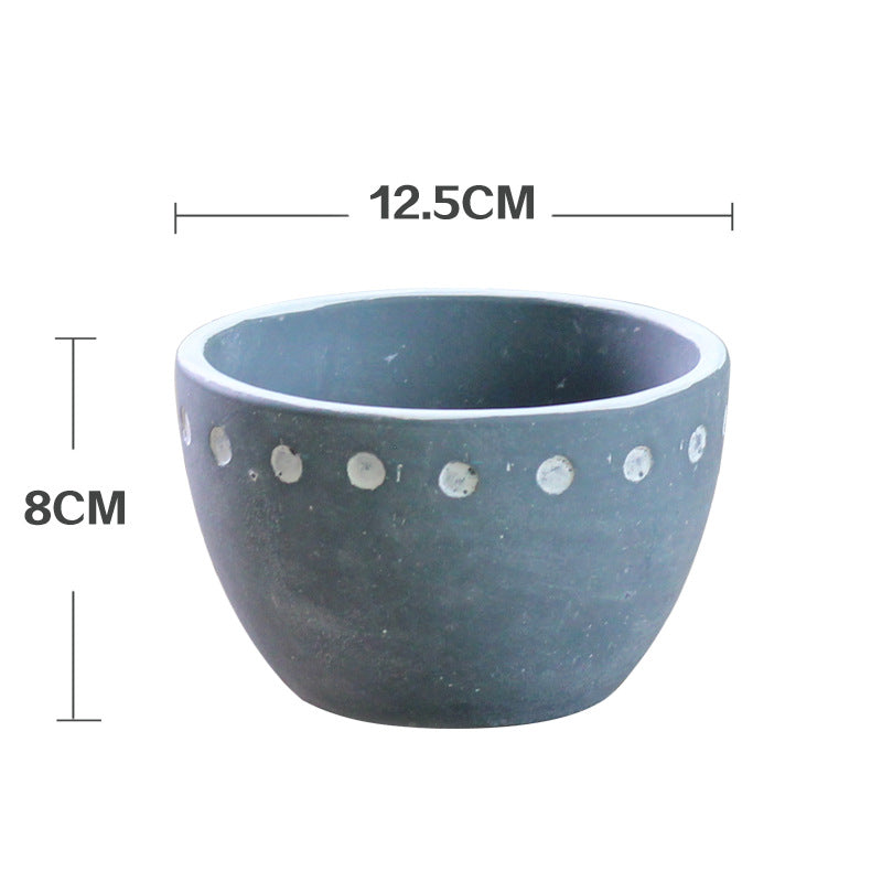 Handmade Cement Planter for Succulents and Greenery
