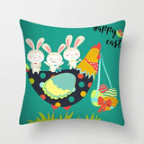 Easter Watercolor Bunny Pillowcase for Home and Office