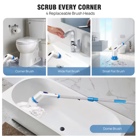 Rechargeable Rotating Cleaning Brush