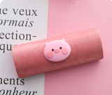 Strawberry Girl Frame Glasses Case, Simple Portable Storage
