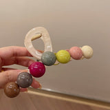 Retro Colorful Geometric Hair Claw Clip Accessories