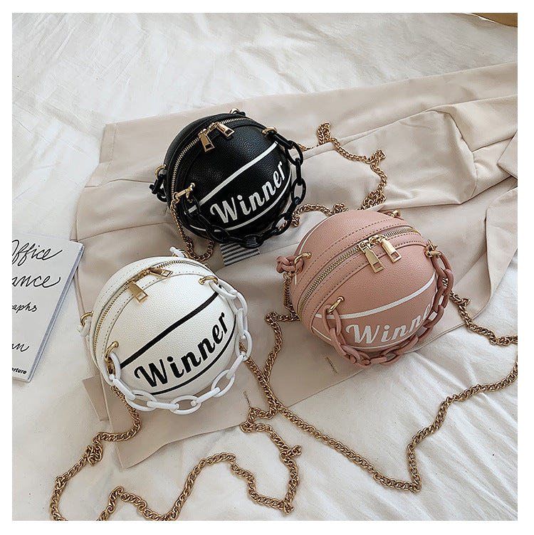 Basketball Bag and Small Chain Shoulder Bag