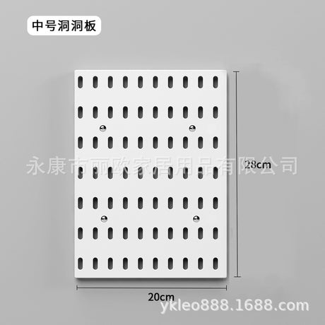 Wall-Mounted Storage Rack with Hooks for Home Use