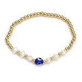 Women's New Eye Beads Bracelet Set
