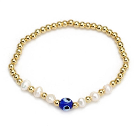 Women's New Eye Beads Bracelet Set