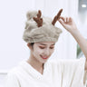 Cartoon Animal Dry Hair Hat for Women