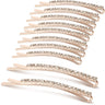 TecUnite 16 Pcs Rhinestone Bobby Pins Decorative Hair Pins Metal Diamond Clear Crystal Fancy Hair Clips Bling Hair Barrette Hair Accessories for Women Bridal Wedding Party Daily 2.36 inch