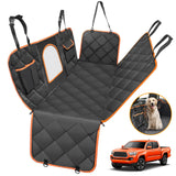 SILIVN Dog Seat Cover for Tundra/Tacoma/Silverado/Nissan Frontier 4-in-1 600D Scratchproof Pet Seat Cover Waterproof Dog Hammock Backseat Protection for Trucks (X-Large (60" W x 64" L))
