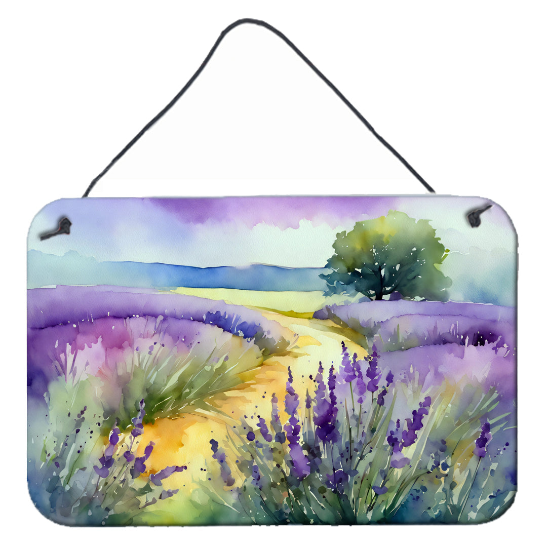 Lavender in Watercolor Wall or Door Hanging Prints