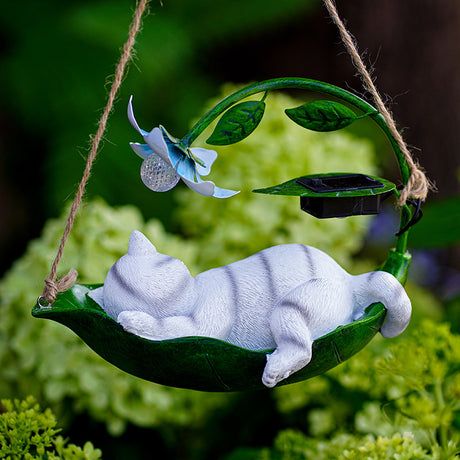 Solar Animal Tree Hanging Lamp for Garden Decoration