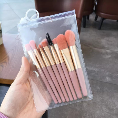 8-Piece Makeup Brush Set for Beginners and Tools