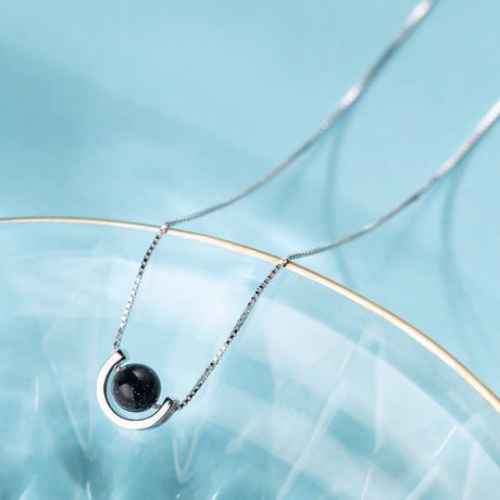Black Pearl Starry Sky Necklace, Douyin Style, Choker
