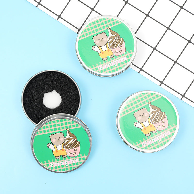 Makeup Brush Dry Cleaning Sponge and Scrubber Box