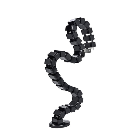Vwindesk Vertebrae Cable Management Spine Kit | Height Adjustable Desk Quad Entry Wire Organizer Black