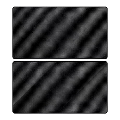 2 Pack Car Dashboard Anti-Slip Rubber Pad Car Dashboard Non Slip Mat Black Grid Anti Slip Sticky Pad for Cell Phone Sunglasses Keys Electronic Devices (10.6"x 5.9")