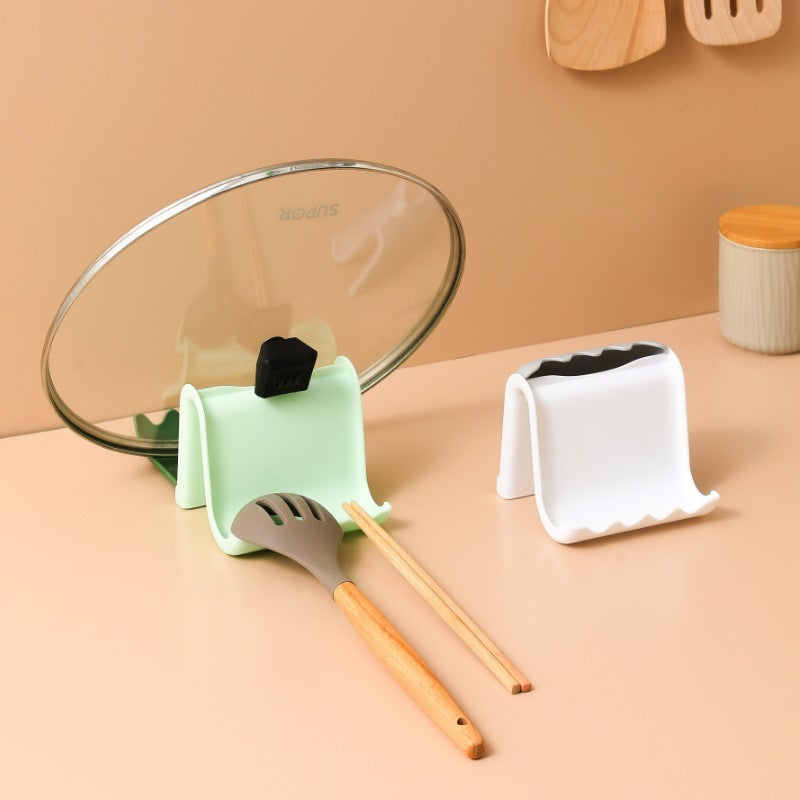 Creative Kitchen Pot Lid and Utensil Storage Rack
