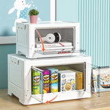 Transparent Double Door Folding Clothes Storage Cabinet