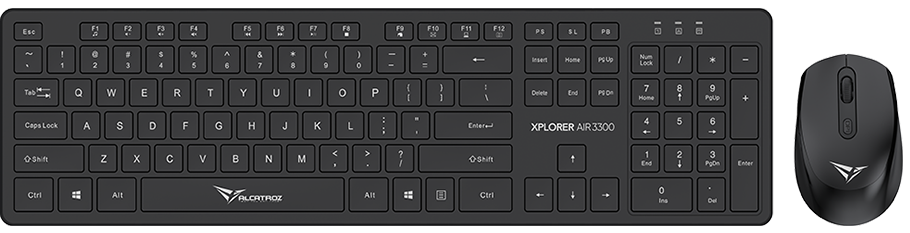 Alcatroz Keyboard & Mouse Wireless Xplorer AIR 3300 Black