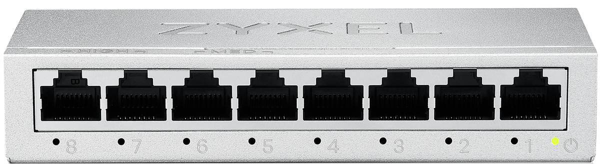 Zyxel Switch Gigabit Ethernet 8-Port Metal with QoS UK Plug GS-108BV5