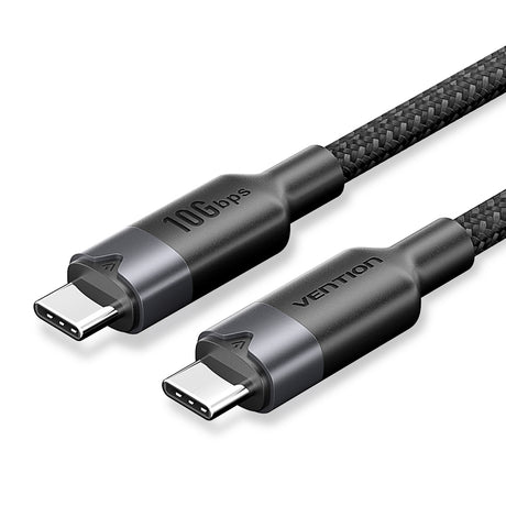 Vention IT Cable USB-C 3.2 Gen2 M-M 2.0m Braided Aluminum Black TRGBH
