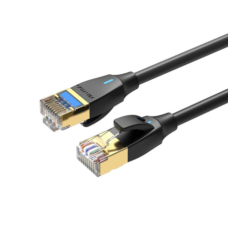 Vention NETWORK Cable CAT8 SFTP Slim 0.5m Black IKIBD