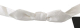 Dolce & Gabbana Elegant White Silk Bow Tie