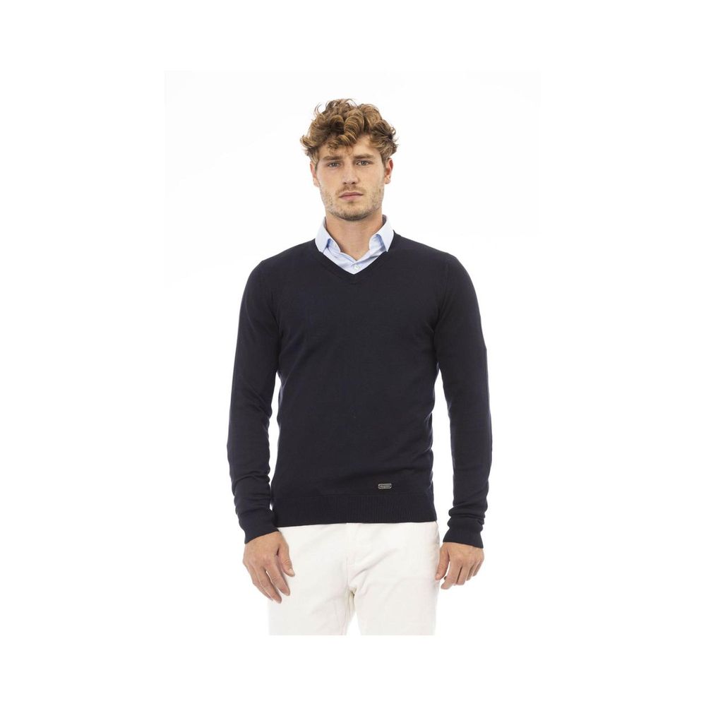 Baldinini Trend Blue Cashmere Sweatshirt