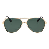 Polaroid Gold Metal Sunglasses