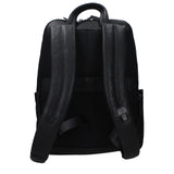 Piquadro Black Leather Backpack