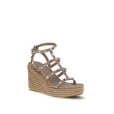 Valentino Garavani Beige Calf Leather Bos Taurus Espadrilles