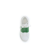 Valentino Garavani White Calf Leather Bos Taurus Low Top Sneakers