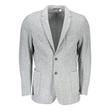 Gant Gray Polyester And Wool Blazer