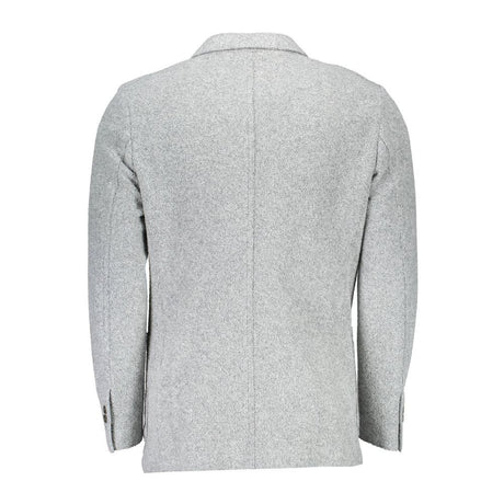 Gant Gray Polyester And Wool Blazer