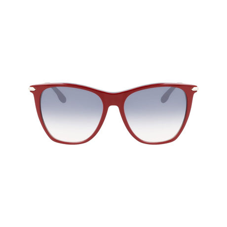 Victoria Beckham Burgundy Acetate Sunglasses