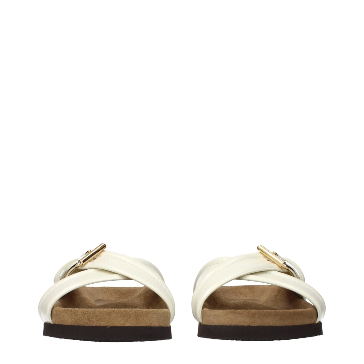 Valentino Garavani Beige Leather Slippers