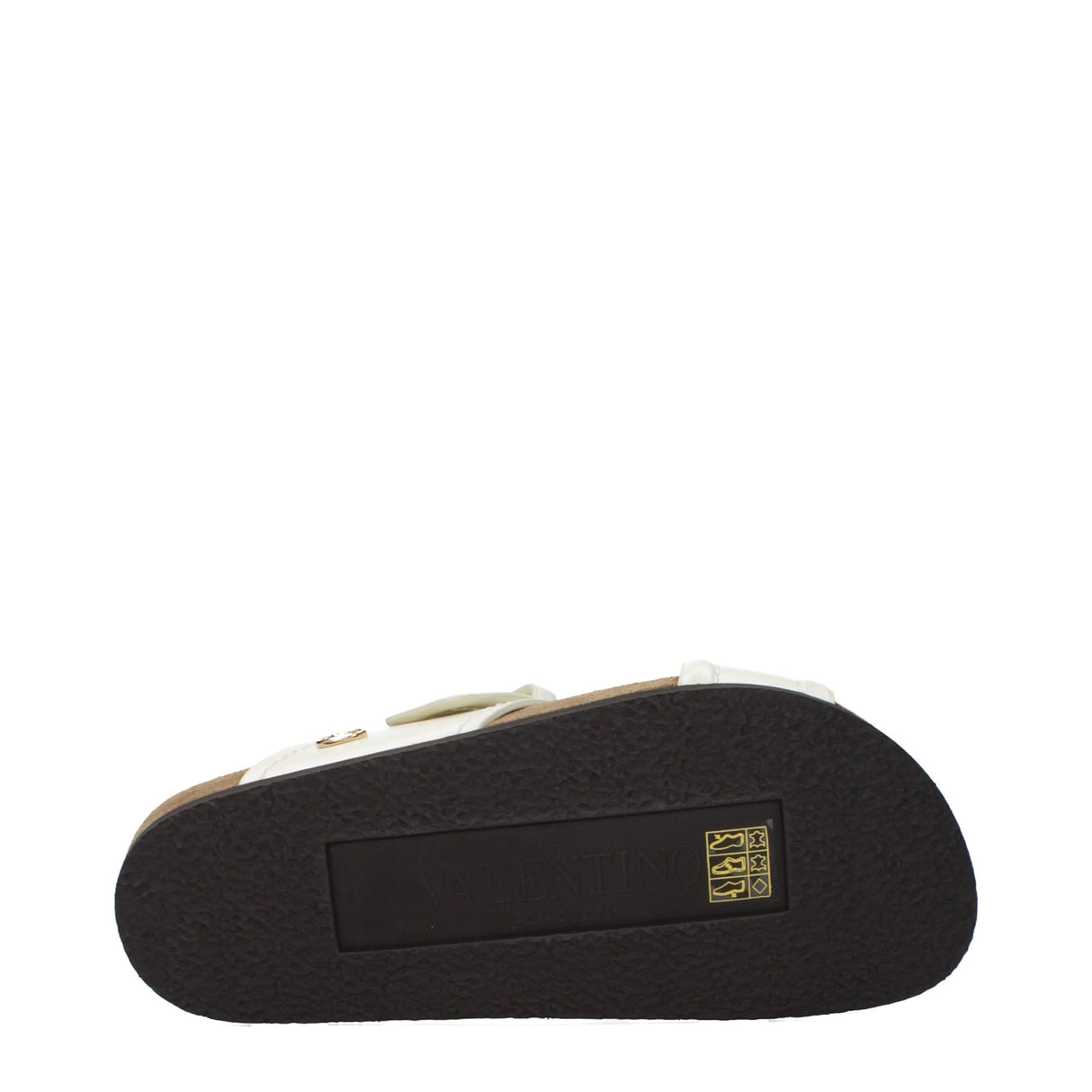 Valentino Garavani Beige Leather Slippers