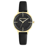 Juicy Couture Black Plastic Dress Watch