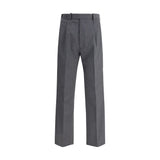 Prada Gray Fleece Wool Dress Pants