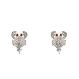 Lancaster White Silver Earrings