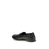 Prada Black Calf Leather Bos Taurus Slip-On Loafers