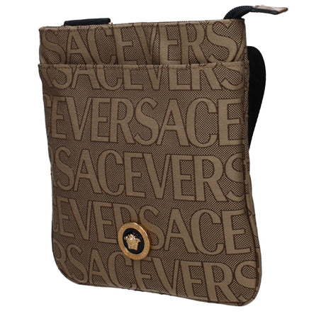 Versace Beige Fabric Crossbody Bag