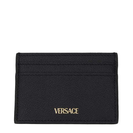 Versace Black Leather Cardholder
