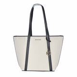 Michael Kors White Canvas Tote Bag