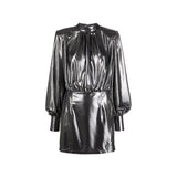 BLANCA VITA Silver Polyester Cocktail Dress