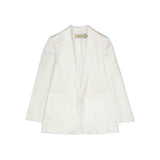 BLANCA VITA White Polyester Jackets And Coat