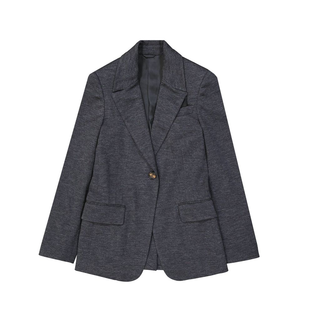 Brunello Cucinelli Gray Wool Blazer