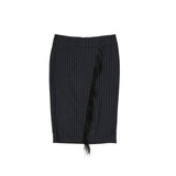 Brunello Cucinelli Gray Virgin Wool Midi Skirt