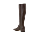 Valentino Garavani Brown Calfskin Lace-Up Boots