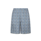 Fendi Blue Silk Shorts